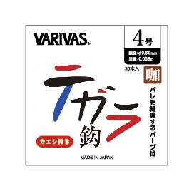 ［VARIVAS］テカラ鈎 【カエシ有リ】（咖鯽鉤倒刺）-189